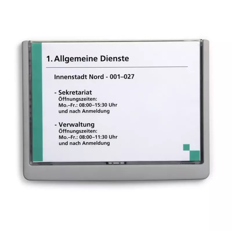 Ziņojumu turētājs Durable 486637 A5 Plastmasa Grafīta