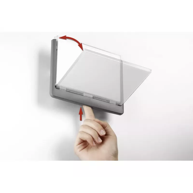 Ziņojumu turētājs Durable 486637 A5 Plastmasa Grafīta