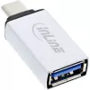 InLine USB 3.2 Gen.2 adapteris, USB-C vīrs uz USB-A sieviete, sudraba
