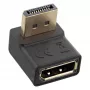 InLine DisplayPort adapteris, DisplayPort vīrišķais / sievišķais uz augšu leņķī