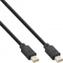 InLine Mini DisplayPort 1.4 kabelis V/V, melns/zelts, 1 m