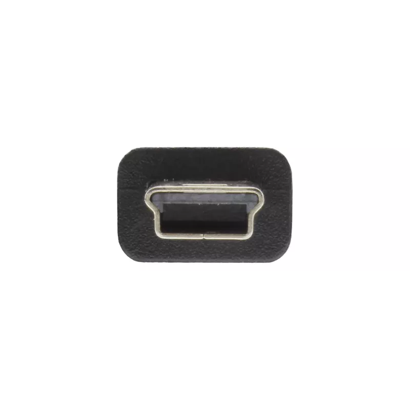 InLine USB 2.0 Mini kabelis, USB Type A vīr. / Mini B vīr., 5 kontaktu, melns, 0,5 m