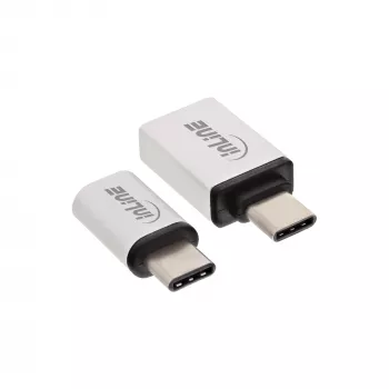 USB-C adaptera komplekts InLine 35809 USB-C vīr. uz Micro-USB siev. USB3.0 A siev.