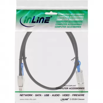 InLine ārējais Mini SAS HD kabelis SFF-8644 uz SFF-8088 6Gb/s 2m