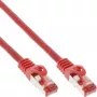 InLine ielāpu vads S/FTP PiMF Cat.6 250MHz varš bez halogēna sarkans 0.3m
