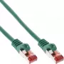 InLine ielāpu vads S/FTP PiMF Cat.6 250MHz varš bez halogēna zaļš 0.3m