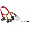 InLine HDD/SSD montāžas rāmja KOMPLEKTS ar SATA un strāvas kabeli, leņķveida, ar skrūvēm
