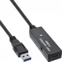 InLine USB 3.2 Gen.1 aktīvais pagarinātājs, USB-A vīr. uz USB-C siev., 5 m