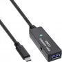 InLine USB 3.2 Gen.1 aktīvs pagarinātājs, USB-C vīrietis uz USB-A sieviete, 5m