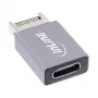 InLine USB 3.2 adapteris, iekšējais USB-E priekšējā paneļa vīrišķais savienotājs uz USB-C sievišķo pieslēgvietu