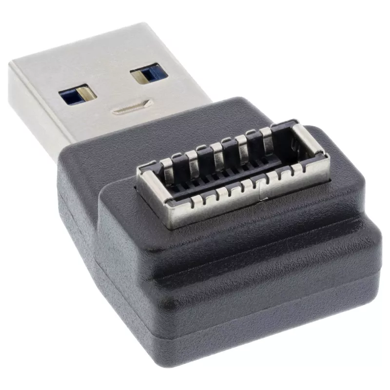 InLine USB 3.2 adapteris, USB-A spraudnis – iekšējā USB-E priekšējā paneļa ligzda