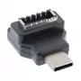 InLine USB 3.2 adapter, USB-C vīriešu savienotājs uz iekšējo USB-E priekšējā paneļa ligzdu