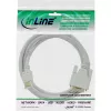 InLine HDMI uz DVI kabelis / 18+1 vīrišķais vīrišķais balts zelts 5m