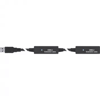 InLine USB 3.2 Gen.1 aktīvais paplašinātājs, USB-A vīr. uz USB-C siev., 15 m