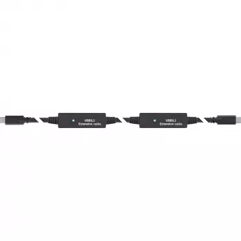 InLine USB 3.2 Gen.1 aktīvais kabelis, USB-C vīr. uz USB-C vīr., 10 m