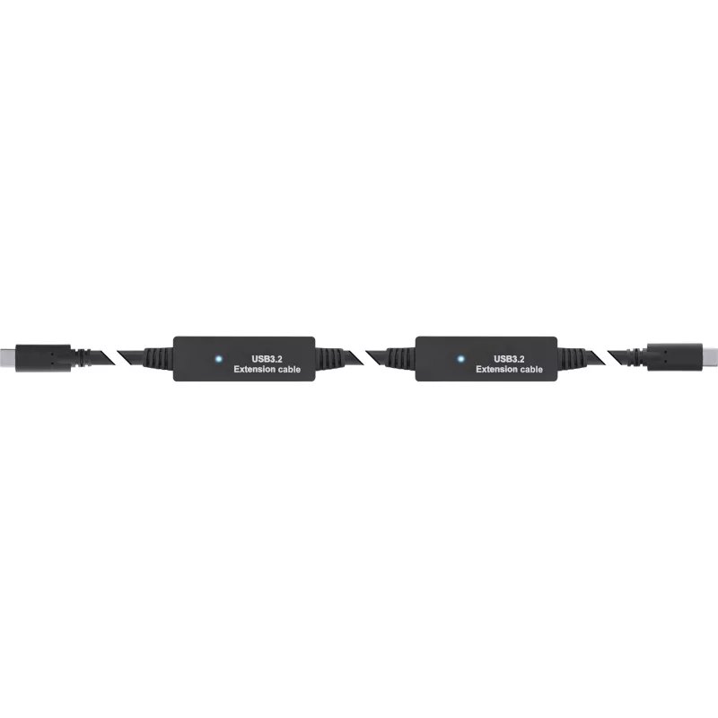 InLine USB 3.2 Gen.1 aktīvais kabelis, USB-C vīr. uz USB-C vīr., 10 m