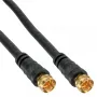 SAT kabelis Premium InLine 69315P 15 m 2x ekranēts 2x F-vīriešu melns