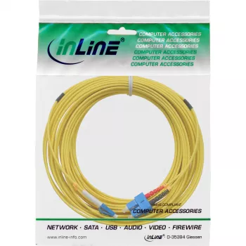 InLine optiskā dupleksā kabeļa, LC/SC, 9/125 µm, OS2, 5 m