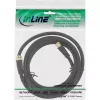 InLine SAT kabelis Premium 2x ekranēts 2x F-vīrišķais >85dB melns 5m