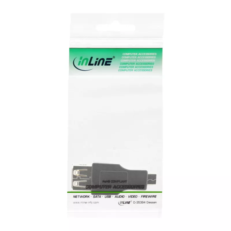 InLine Micro USB OTG adapteris Micro-B spraudnis uz USB A ligzdu