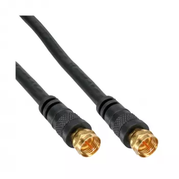 SAT kabelis Premium InLine 69303P 2x ekranēts 2x F-vīrišķais 3m melns