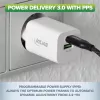 InLine USB barošanas bloks, lādētājs, USB-A + USB Type-C, 33W, PD + QC