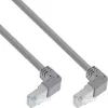 InLine komutācijas kabelis augšup/vērsts leņķī, S/FTP (PiMf), Cat.6, PVC, varš, pelēks, 2.67m
