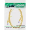 InLine plakanais komutācijas kabelis, U/FTP, Cat.6A, dzeltens, 1,5m
