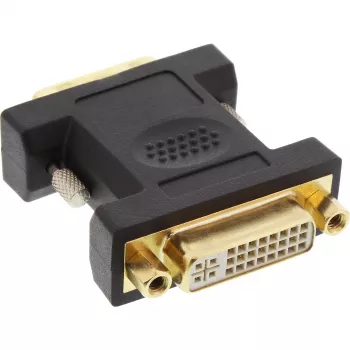 InLine DVI-D adapteris DVI-I 24+5 ligzda / DVI-D 24+1 spraudnis, zeltīti kontakti