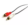 StarTech.com 3 pēdu stereo audio kabelis – 3,5 mm spraudnis pret 2 x RCA spraudnis