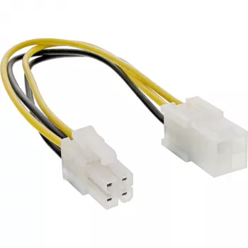 InLine Power Extension iekšējā pamatplate P4 4 kontaktu vīr. / siev. 0,20 m