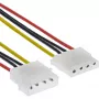InLine Power Supply Extension kabelis 4pin male / female 29650B