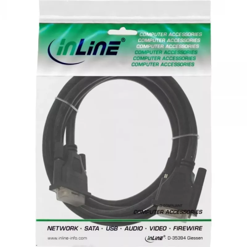 InLine DVI-D kabelis 24+1 vīr./vīr. Dual Link 5 m