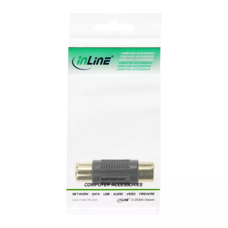 Audio adapteris RCA sieviešu/sieviešu InLine 99315