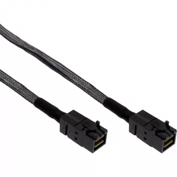 InLine Mini SAS HD kabelis SFF-8643 uz SFF-8643 ar sānu joslu 1m