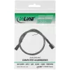 InLine Mini SAS HD kabelis SFF-8643 uz SFF-8643 ar sānu joslu 1m