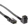 InLine Mini SAS HD kabelis SFF-8643, leņķveida, uz SFF-8087 ar Sideband, 1 m