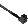 InLine Mini SAS HD kabelis, SFF-8643 leņķveida uz 4x SFF-8482 + barošana, 1m