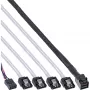 InLine Mini SAS HD kabelis SFF-8643 uz 4x SATA + Sideband 1m