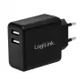 Iekštelpu lādētājs LogiLink PA0210 universāls melns