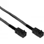 InLine Mini SAS HD kabelis SFF-8643 uz SFF-8643 ar sānjoslu 0,5 m