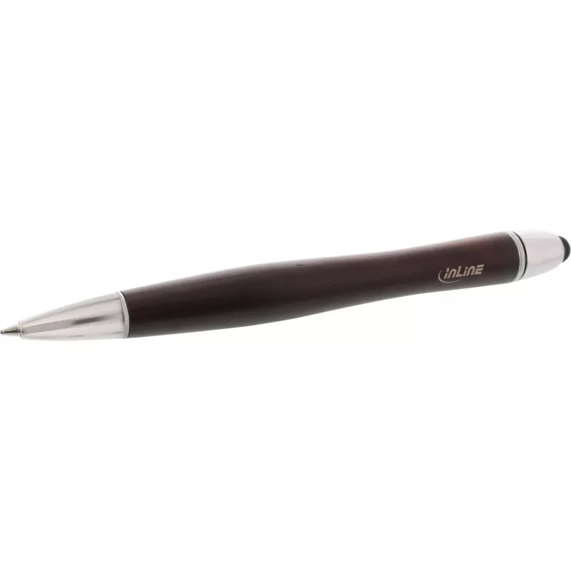 InLine woodpen, skārienpaliktņa irbulis + lodīšu pildspalva, riekstkoka/metāla