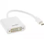 InLine Mini DisplayPort vīr. / DVI-D 24+1 adapteris siev. balts, 0,15 m