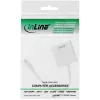 InLine Mini DisplayPort vīr. / DVI-D 24+1 adapteris siev. balts, 0,15 m