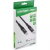 InLine USB-C – Lightning kabelis, paredzēts iPad, iPhone, iPod, melns/alumīnijs, 1 m, MFi