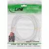 InLine 2x RCA kabelis spraudnis / 3,5 mm spraudnis balts/zelts 7,5 m