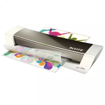 Karstais laminators LEITZ iLAM Home Office A4 — plēves laminators, A4, maks. 24 cm platums, 125 μm plēve, 400 mm/min, 130 °C