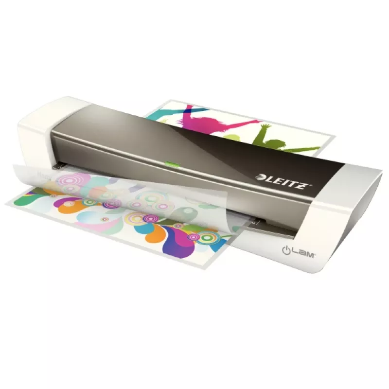 Karstais laminators LEITZ iLAM Home Office A4 — plēves laminators, A4, maks. 24 cm platums, 125 μm plēve, 400 mm/min, 130 °C