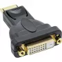 InLine DisplayPort adapteris, DisplayPort vīrišķais uz DVI-D 24+1 sievišķo, melns