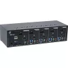 KVM galddatoru komutators InLine 62644I 4 portu divu monitoru DP+HDMI 4K USB 3.0 Audio